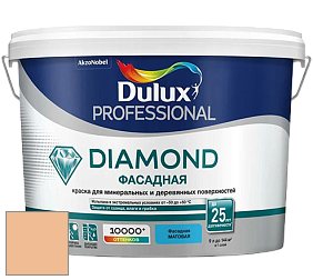 Краска DULUX LUXIUM DIAMOND ФАСАДНАЯ матовая краска цвет 90YR 57/293 Apricot