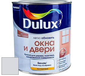 Краска DULUX LUXIUM ОКНА И ДВЕРИ полуматовая краска цвет 50BB 72/032 Moon waves 6