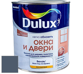 Краска DULUX LUXIUM ОКНА И ДВЕРИ полуматовая краска цвет 30BB 10/112 