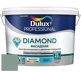 Краска DULUX LUXIUM DIAMOND ФАСАДНАЯ матовая краска цвет NCS S 4010-B90G 