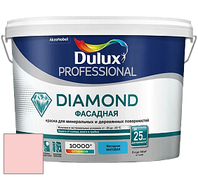 Краска DULUX LUXIUM DIAMOND ФАСАДНАЯ матовая краска цвет 93RR 70/157 Dollhouse Pink