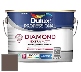 Краска DULUX LUXIUM DIAMOND EXTRA MATT глубокоматовая краска цвет 54YR 12/074 Charred Timber