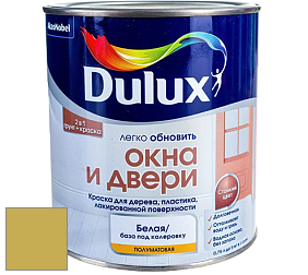 Краска DULUX LUXIUM ОКНА И ДВЕРИ полуматовая краска цвет 50YY 45/456 