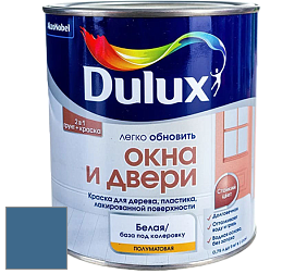 Краска DULUX LUXIUM ОКНА И ДВЕРИ полуматовая краска цвет 10BB 13/250 