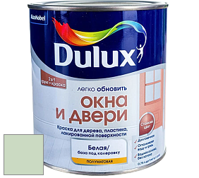 Краска DULUX LUXIUM ОКНА И ДВЕРИ полуматовая краска цвет NCS S 1015-G20Y 