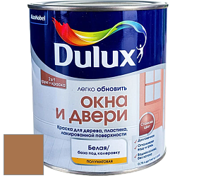 Краска DULUX LUXIUM ОКНА И ДВЕРИ полуматовая краска цвет NCS S 4040-Y30R 
