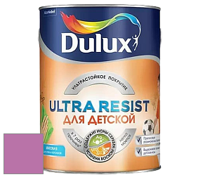 Краска DULUX LUXIUM ULTRA RESIST ДЛЯ ДЕТСКОЙ ультрастойкая матовая краска цвет 93RB 27/376 Rosita