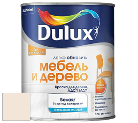 Краска DULUX LUXIUM МЕБЕЛЬ И ДЕРЕВО матовая краска цвет 99YR 83/059 Angel's Whisper