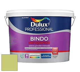 Краска DULUX LUXIUM BINDO НЕГОРЮЧАЯ 9л глубокоматовая краска цвет 90YY 58/424 Limelight