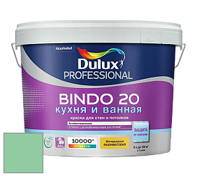 Краска DULUX LUXIUM BINDO 20 Кухня и Ванная полуматовая краска цвет 97GY 52/299 