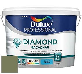 Краска DULUX LUXIUM DIAMOND ФАСАДНАЯ матовая краска цвет RAL 6013 